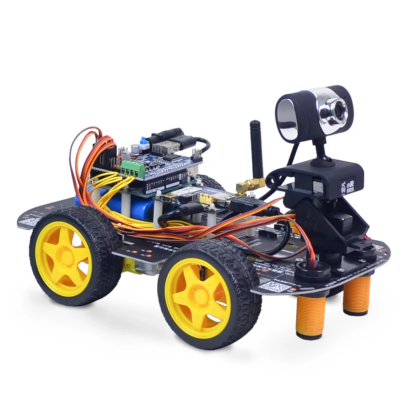 

Xiao R DIY Smart Robot Wifi Video Control Car Kit With WiFi Module 2DB Antenna Camera Model Toy Robots Kids Science Models