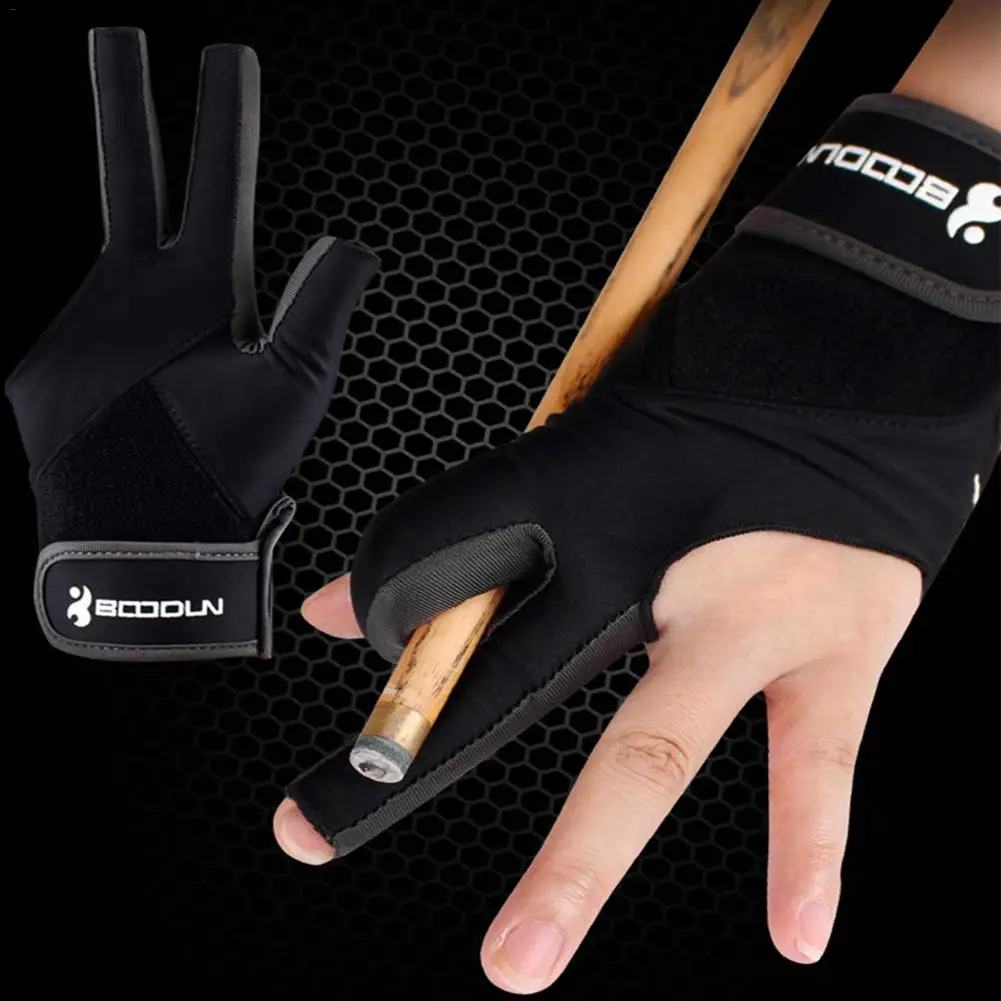

New Elastic Lycra 3 Fingers Show Gloves High Quality Gloves For Billiard Shooters Carom Pool Snooker Cue Sport For Men And Women