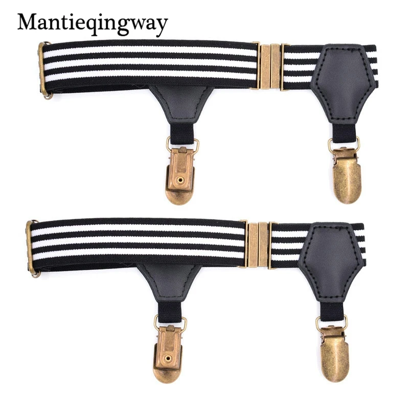 Mantieqingway официальные бизнес держатели для носков Регулируемые нескользящие носки подвязки эластичные футболки на подтяжках женский пояс для подтяжек