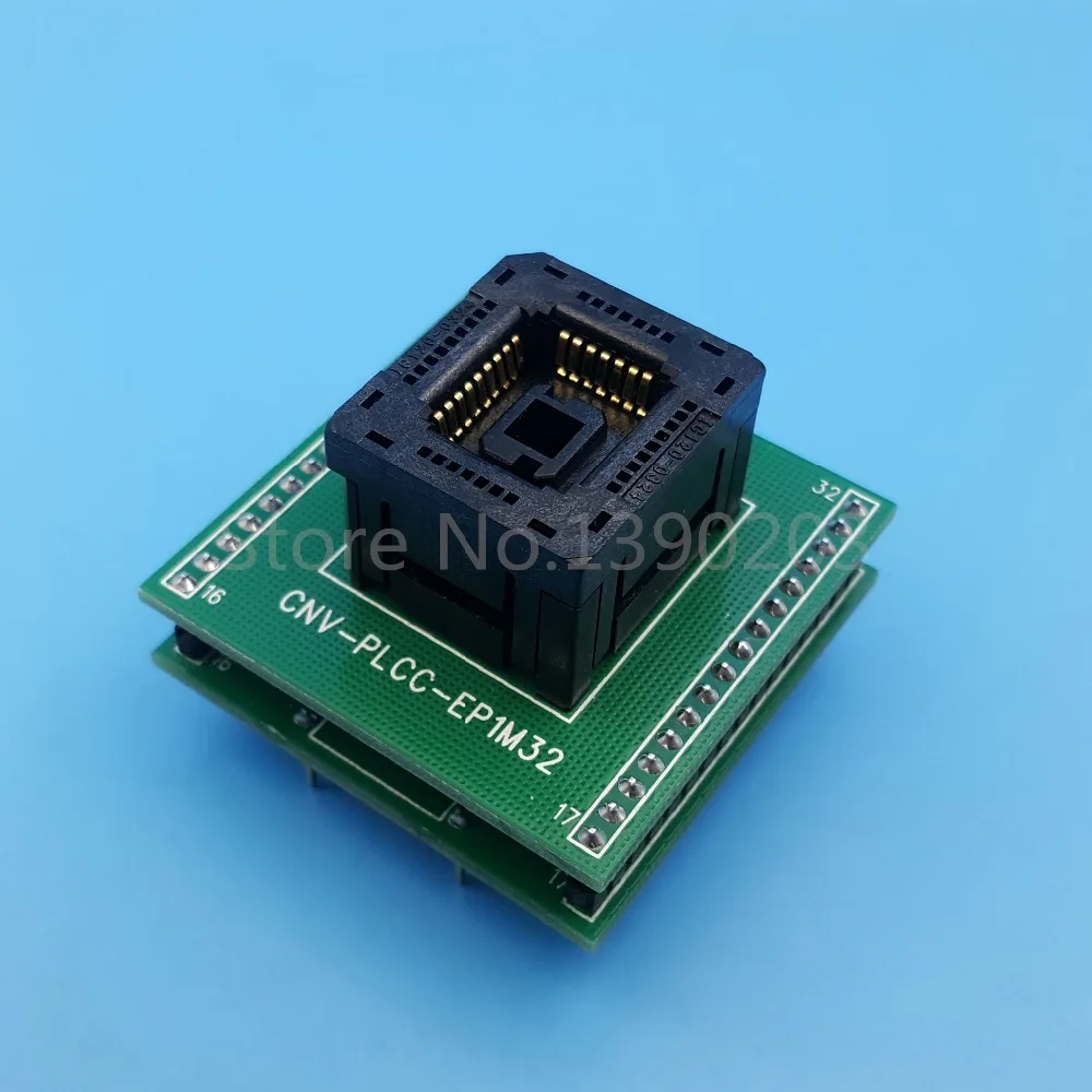 

PLCC32 TO DIP32 Pitch 1.27mm IC Programming Adapter Chip Test Socket
