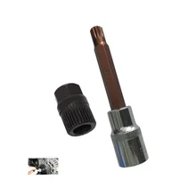 M10 Alternatore Puleggia Socket Bit Con 33 Denti Strumento per Alternatore Puleggia Bullone Centrale Remover Presa