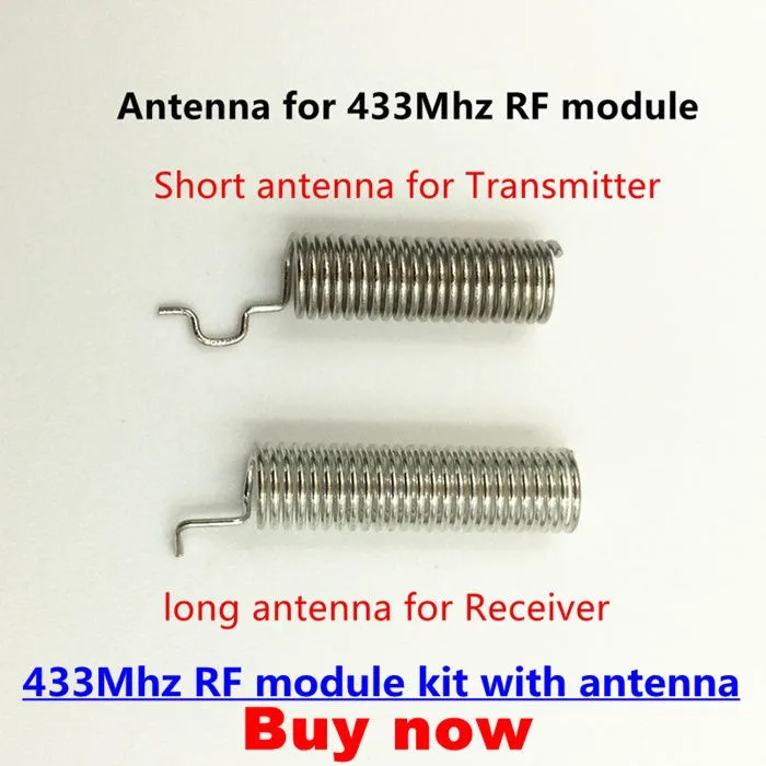 1 комплект Супергетеродинный 433 мгц радиочастотный передатчик и приемник модуль комплект небольшого размера для Arduino uno Diy наборы 433 МГц пульт дистанционного управления