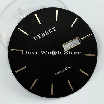 

36.2mm Black Watch Dial Fit ETA 2836 Miyota 8205 8215 821A Movement