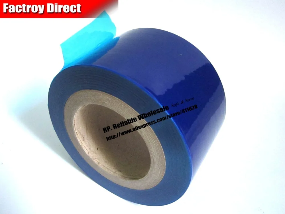 78mm* 200M*0.05mm Self Adhesive Blue Protective Film for Metal