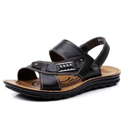 Сандалии на платформе; Новое поступление; высококачественные пляжные сандалии; модная Высококачественная обувь; AA10071 - Цвет: Черный