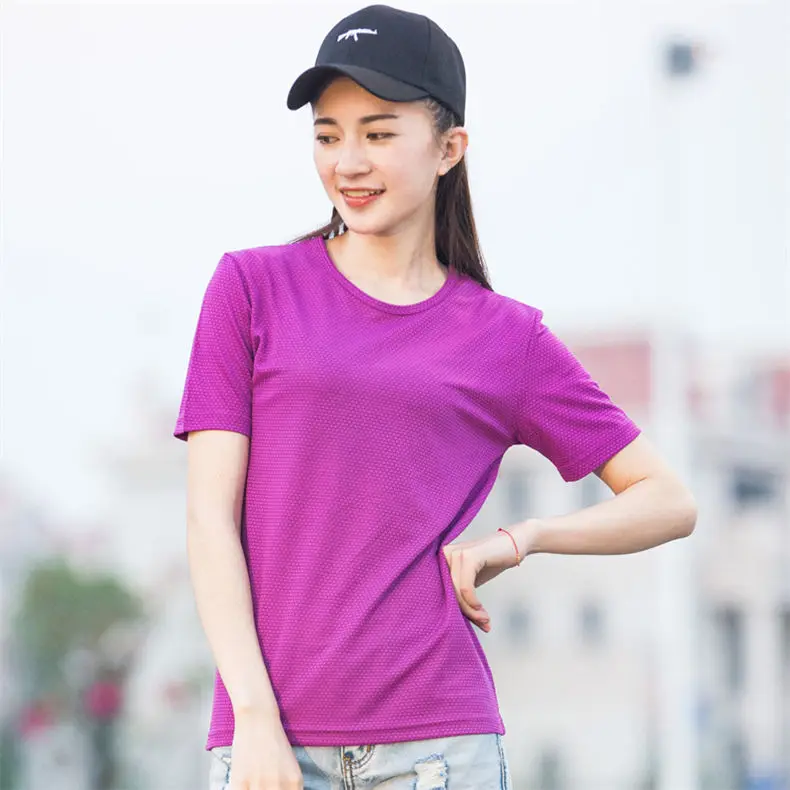 XS-5XL Fast Dry T shirts Men Women Short Male Female Fitness T-Shirts Summer Breathable Hiking Couple Sweat-shirts Man Plus Size 8