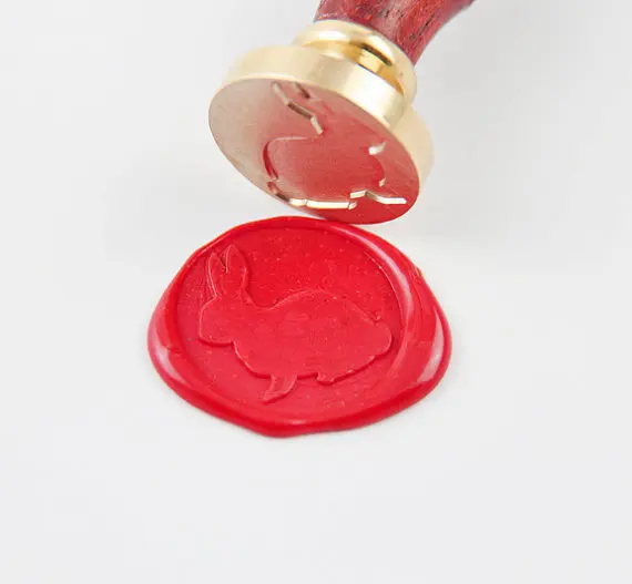 ws 96White rabbit Wax Seal Stamp/Sealing Wax Seal/bunny Stampsealing