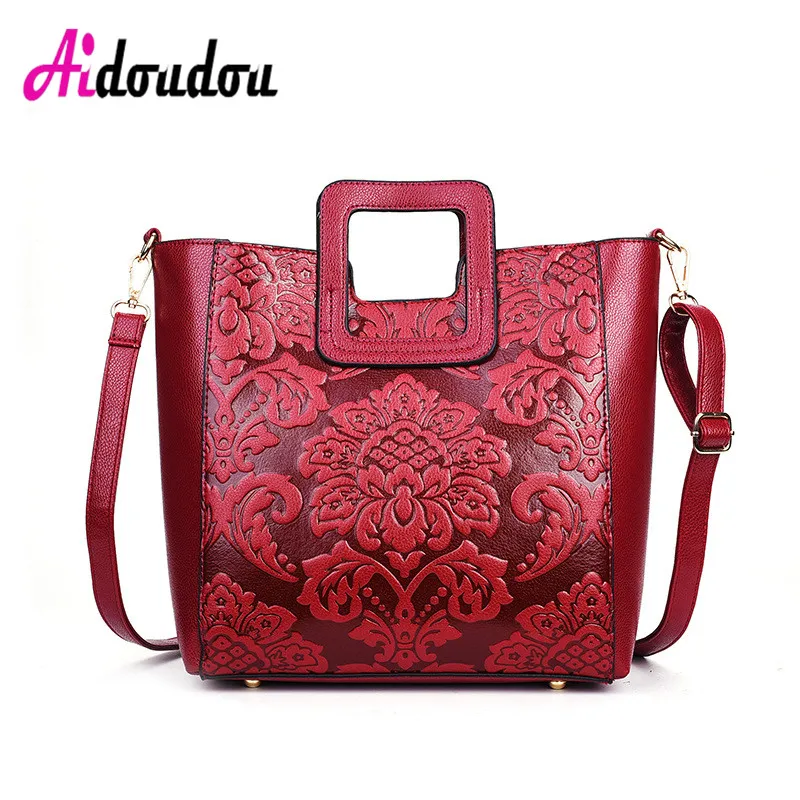 

2019 New South Korea small fresh summer flower lady Shoulder Bag Handbag simple bag Pu leather lovely fashionable female bag