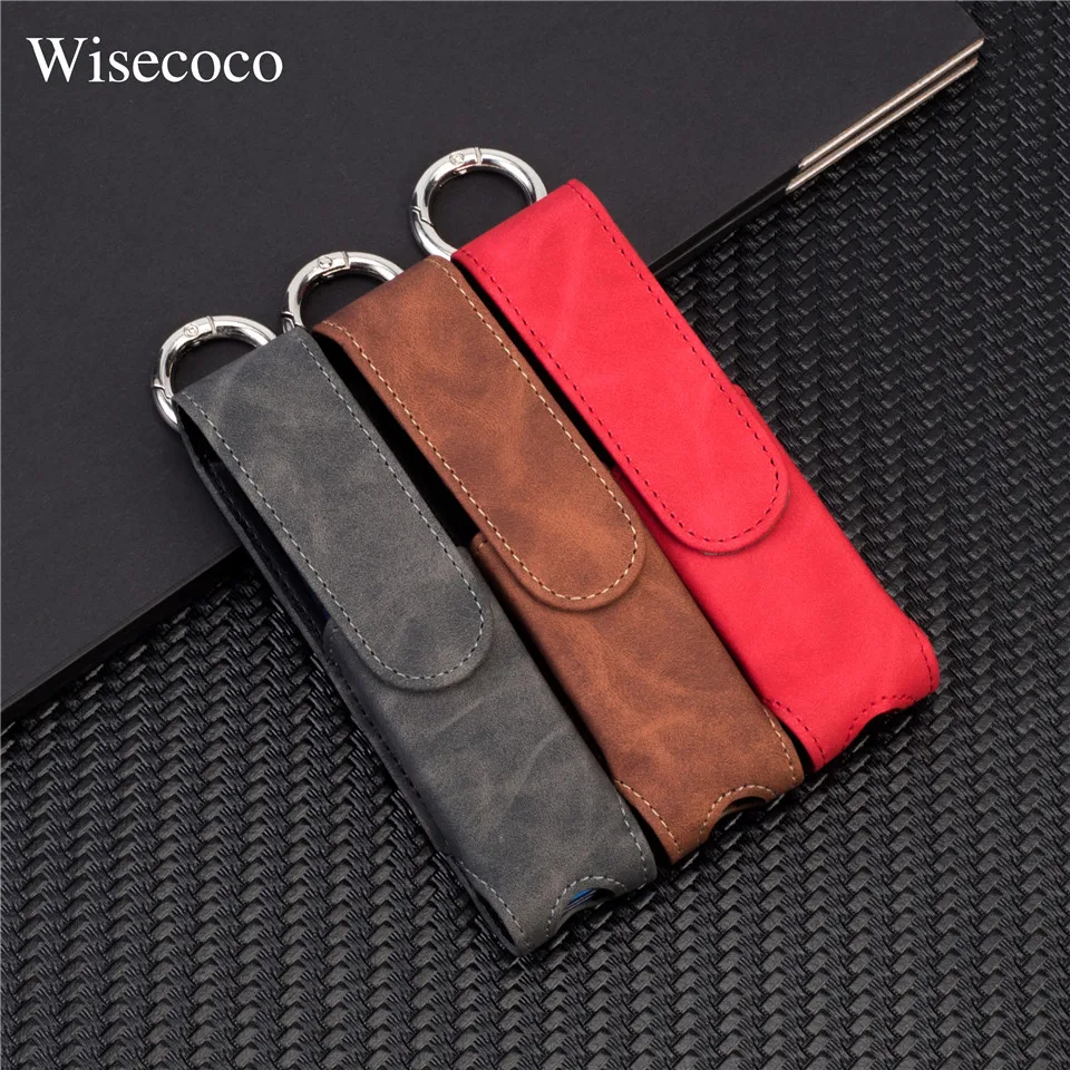 

Luxury Frosted Leather Bag for Case for Iqos 3 Multi Cigarette Accessories Carrying Protective Cover with Metal Ring Hook Up New