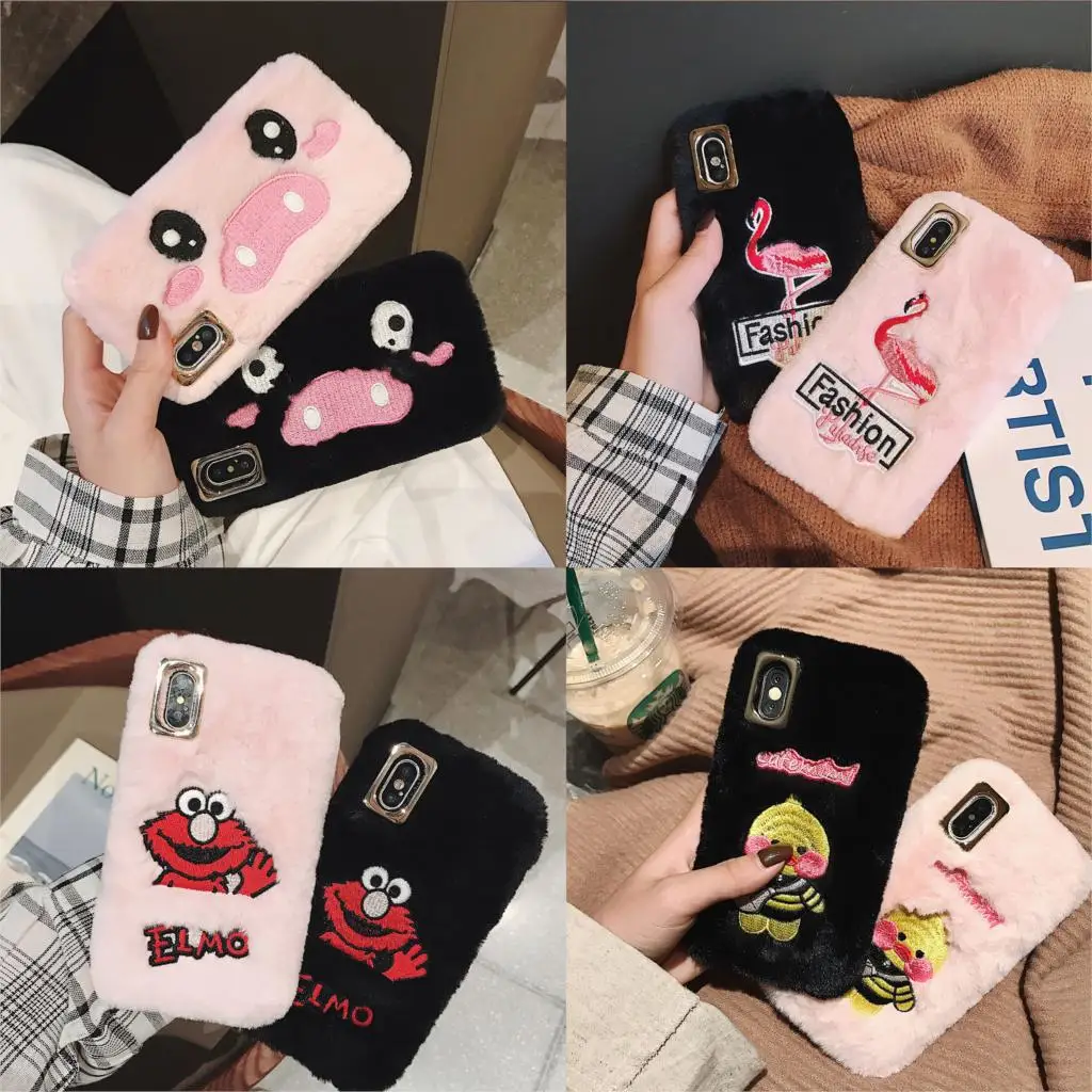 Кролика Чехлы для samsung Galaxy A9s A9 A8 A7 A6 A5 2019 2018 A3 2017 2016 Star Pro Lite A310 A320 A510 с вышитой