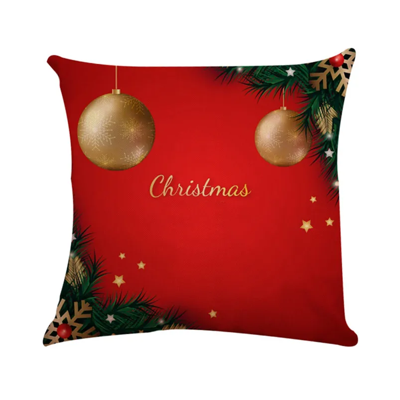 Fashion Christmas Pillow Case Square Pillow Cover Cushion Case Toss Pillowcase Hidden Zipper Closure For home decor #4o31 (3)