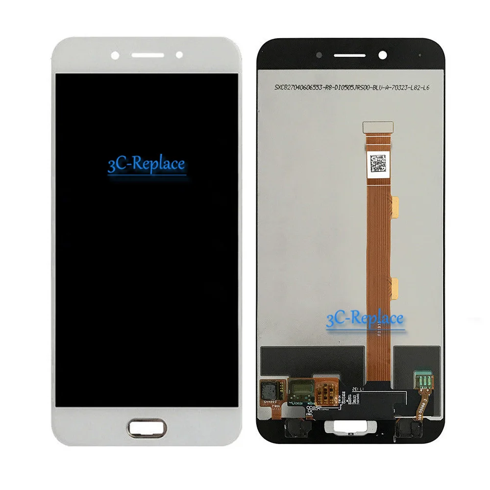 Черный/белый 5 дюйма для OPPO A77 A77T SD625/Oppo F1s 2017 Полный ЖК дисплей + кодирующий