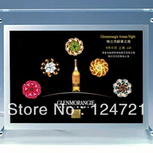 Супер тонкая односторонняя кристаллическая рекламная вывеска для показа рекламы