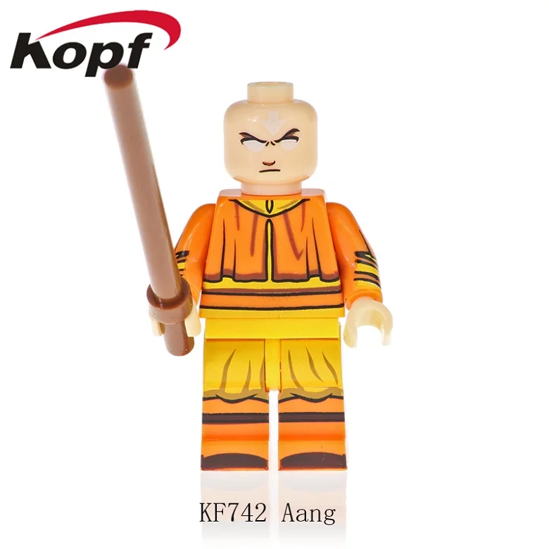 KF6070 Одиночная кирпичей Aang Katara TophBeifong Prince Zuko Sokka модель строительные блоки фигурки для обучающие игрушки для детей - Цвет: KF742 Without Box