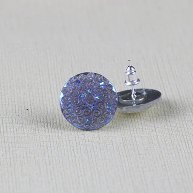 Islam Moslem Round Jewelry Earring Stud 1pair/pack unique crystal