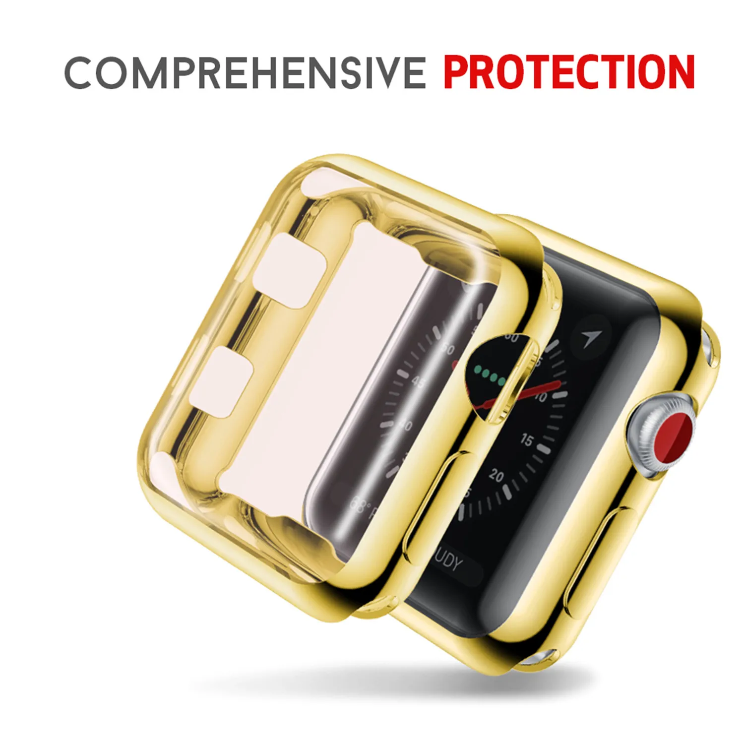 Watch Cover for Apple Watch Case 42mm 38mm Series 3 2 Soft Slim TPU All-around Ultra-thin Screen Protector for iWatch Band Watch Cover for Apple Watch Case 42mm 38mm Series 3 2 Soft Slim TPU All-around Ultra-thin Screen Protector for iWatch Band
