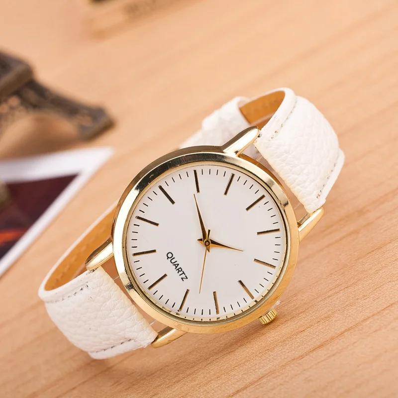 

2019 New fashion Gold Casual Quartz Watch Women Leather Strap Watches Relogio Feminino Sport Clock Ladies Watch Analog Hot Sale