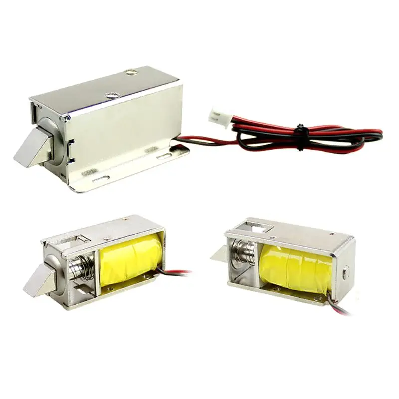 

DC12V 0.8A Metal Electric Magnetic Lock Solenoid Door Storage Cabinet Bolt Drawer File Electronic Lock Access Control Accessorie