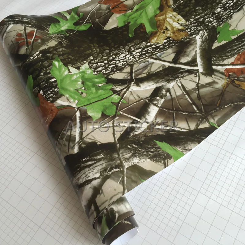 10/20/30/40/50X152CM Matte Camo Vinyl Wraps Sheets in Realtree camouflage Film For Car Wrap Styling Foil with Air free