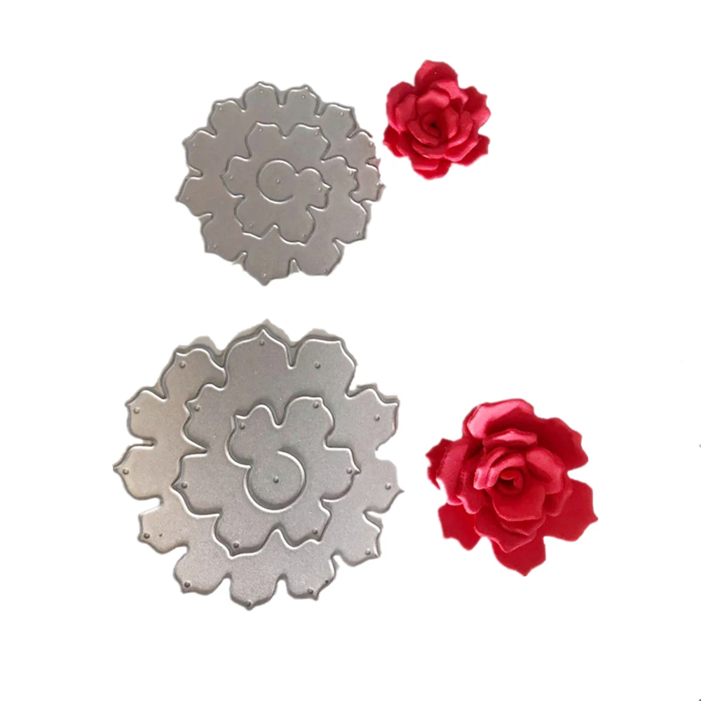 Christmas Craft Metal Cutting Dies Xmas DIY Postcards 3D Stamp Flower Corner
