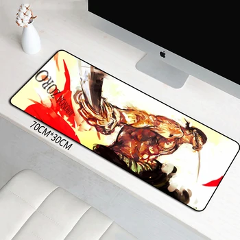 

FFFAS 70x30cm Big Mouse Pad Mat Gaming Speed Model Mousepad ONE PIECE Luffy Roronoa Zoro Ace Japan Anime Display PC Cushion XL