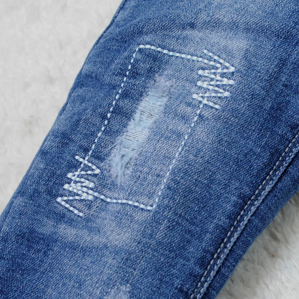 4116 штаны с маленькими дырками детские джинсы на весну-осень мягкие джинсовые штаны джинсы для маленьких мальчиков Новые брюки для мальчиков