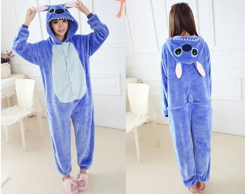 Blue stitch pajamas