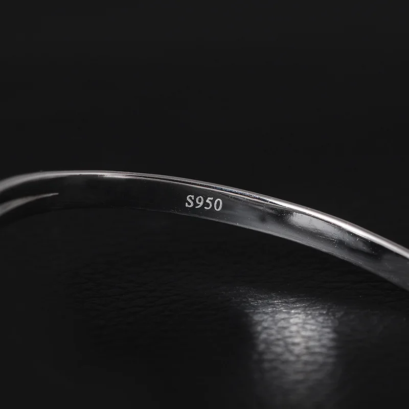 Женский винтажный браслет из серебра 100% пробы с листьями|adjustable bangle|bangles for women950