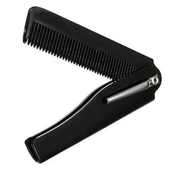 

Foldable Comb Hairbrush Black Portable Horn Folding Men Business Travel Combs Plastic Brush Hair Styling Tools Small Comb Head M
