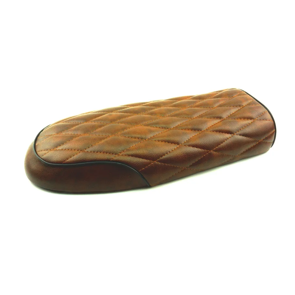 

SAFFEN Brown Motorcycle Cafe Racer Seat Flat pan Scrambler Vintage Retro Flat Saddle For Honda CG CB200 CB350 CL350 CB400