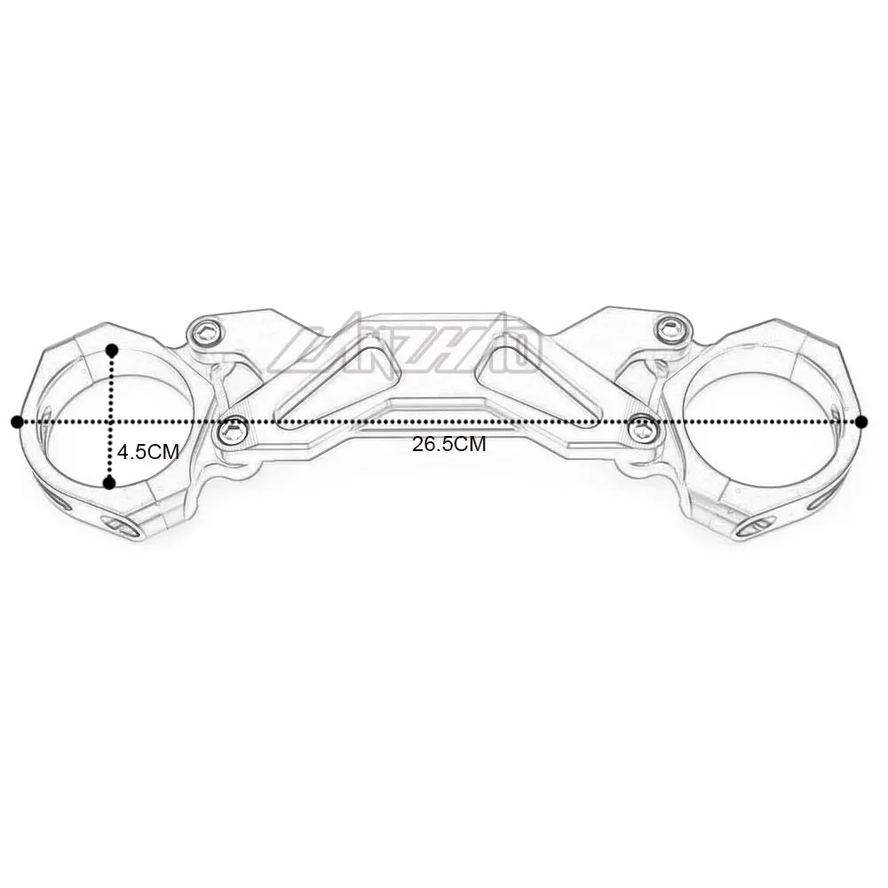 CNC алюминиевая передняя вилка мотоцикла зажим баланс амортизатор кронштейн зеленый красный синий черный титан для Kawasaki Z900