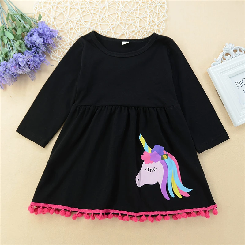 Yeedison Fashion Girls Clothing Set 2018 Cotton Baby Kids Clothes Suits For Girls Unicorn Dress Pants 2Pcs Children Outfit Sets (5)