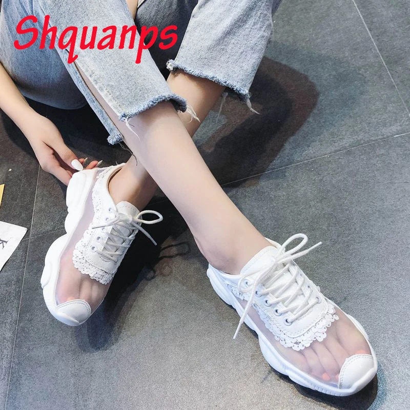 

Women Shoes Mesh Casual Ladies Shoes Breathable Trainers Scarpe Bling Sneakers Designer Flats White Shoes Women Brand Zapatillas