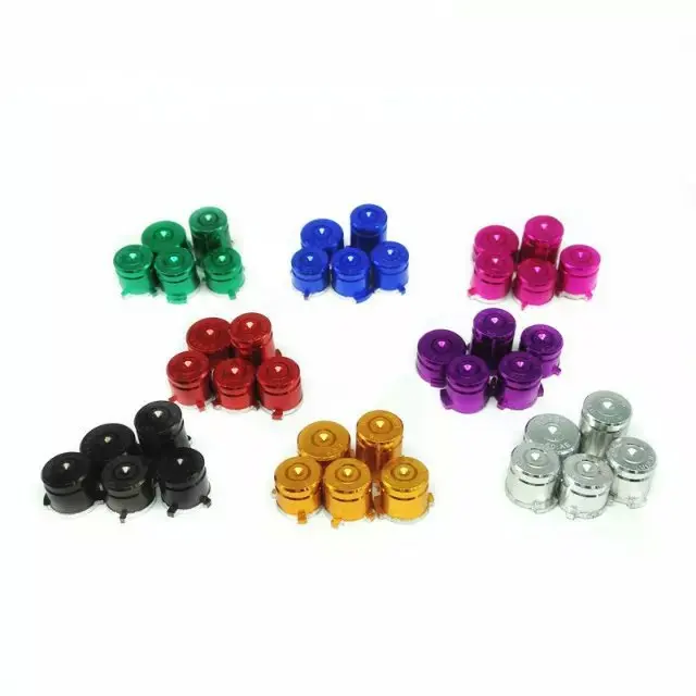 8 Colori Bullet Buttons Metal Abxy + Guide Mod Kit Per Controller Xbox One