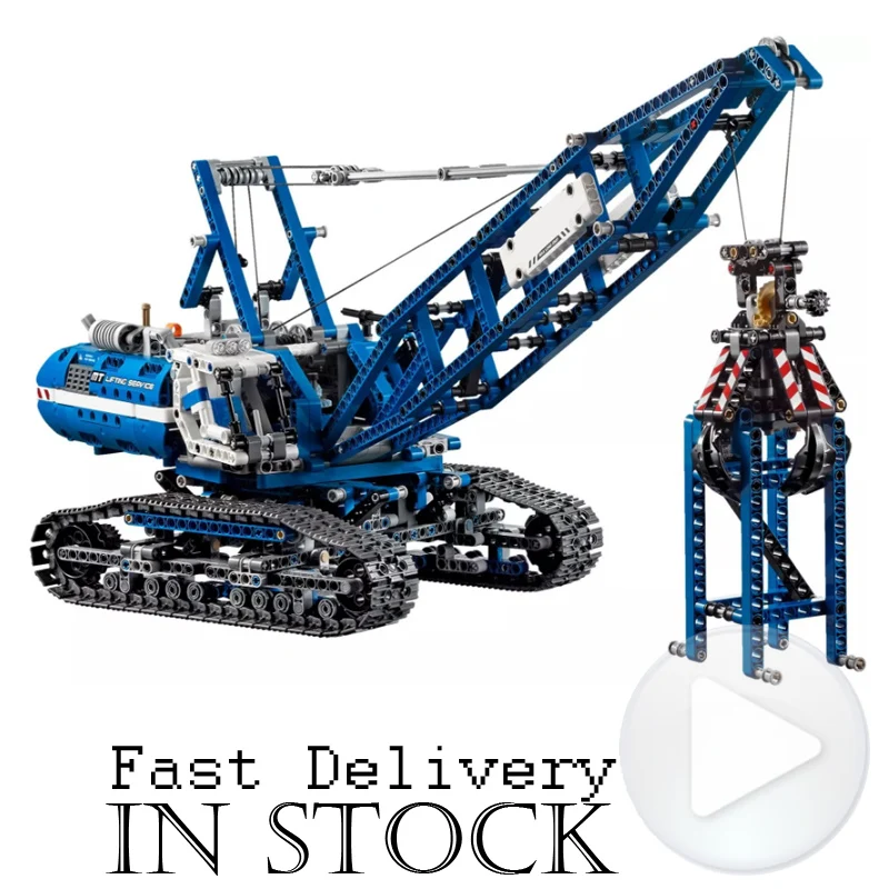 

LEPIN 20010 Crawler Crane Technic Model Building Blocks Bricks Toys Enlighten For Boy oyuncak 1401PCS Compatible legoINGly 42042
