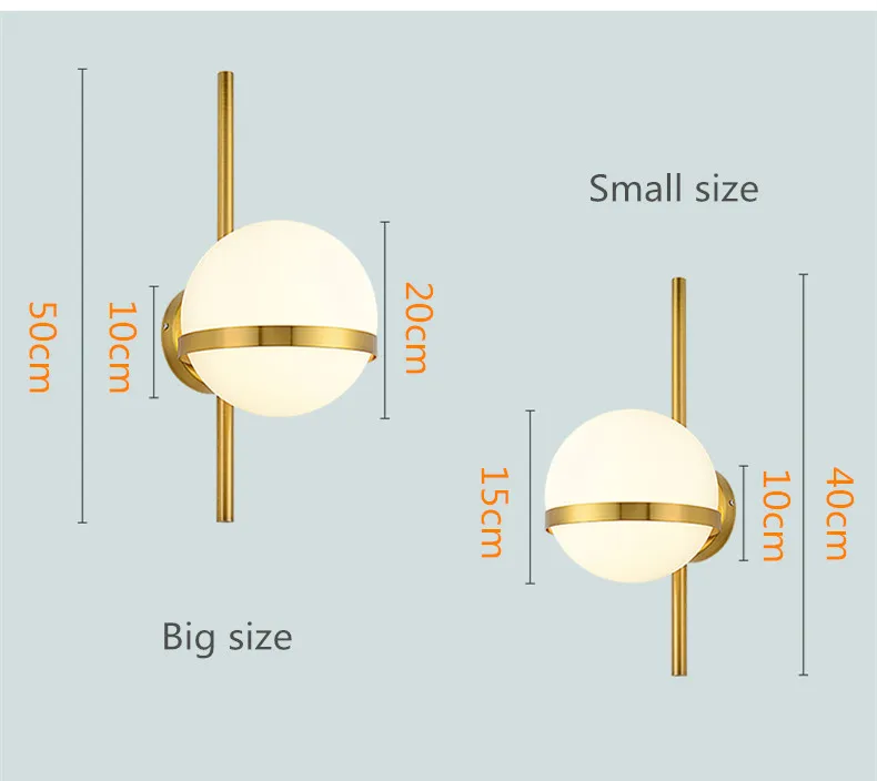 Скандинавский стеклянный прикроватный настенный светильник с шариками, модный дизайнерский настенный светильник, кухонный фойе, декоративный светильник ing
