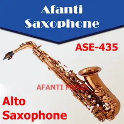 Afanti музыка Eb Тон/бронза Медь/золото Alto Саксофоны (ase-435)
