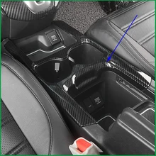 Carro-styling Interior ABS Impressão De Fibra De Carbono Stlyle Acessórios Suporte de Copo de Água Capa Guarnição Molding PARA Honda CRV CR-V 2017 2018
