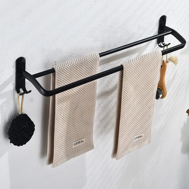 

Bathroom Towel Rack Space Aluminum Single Layer Simple Durable Towel Shelf Simple beautiful well designed UYT Shop