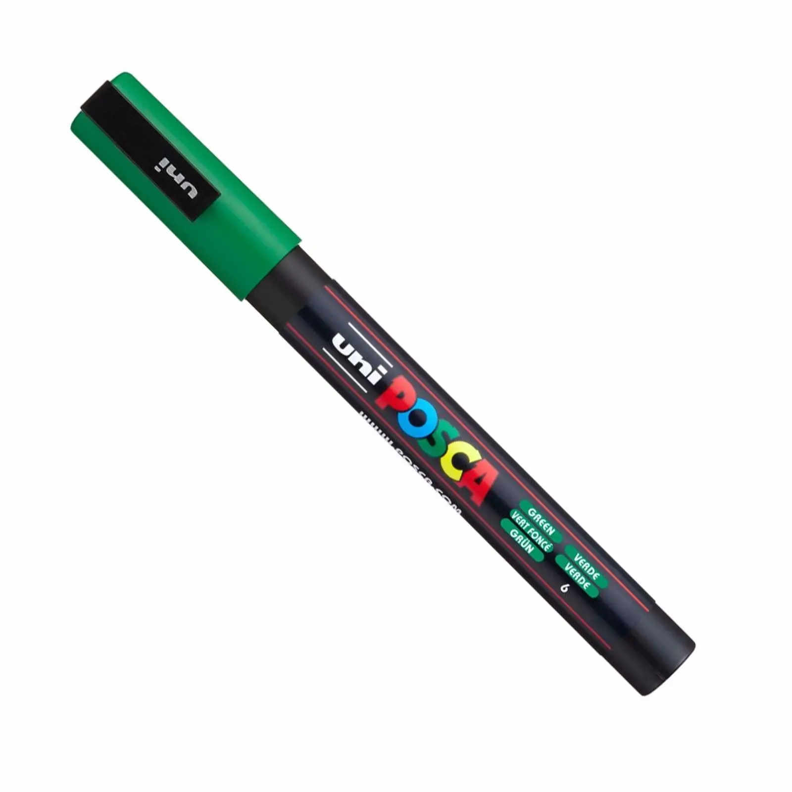 1 шт., Uni POSCA, PC-3M, художественный маркер, Mitsubishi, тонкая точка, 0,9 мм-1,3 мм, 17 цветов, водооснова, Перманентная краска, ручка, офисные и школьные принадлежности - Цвет: PC-3M green