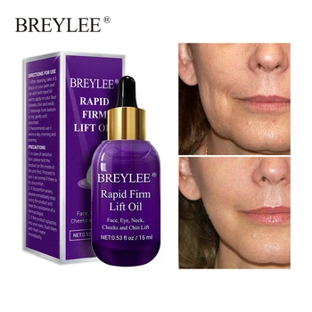 

BREYLEE Essential Oils Rapid Firming Lifting Face Essence Oil Massage Anti Wrinkle Anti-Aging Powerful V Shape Facial Skin Care