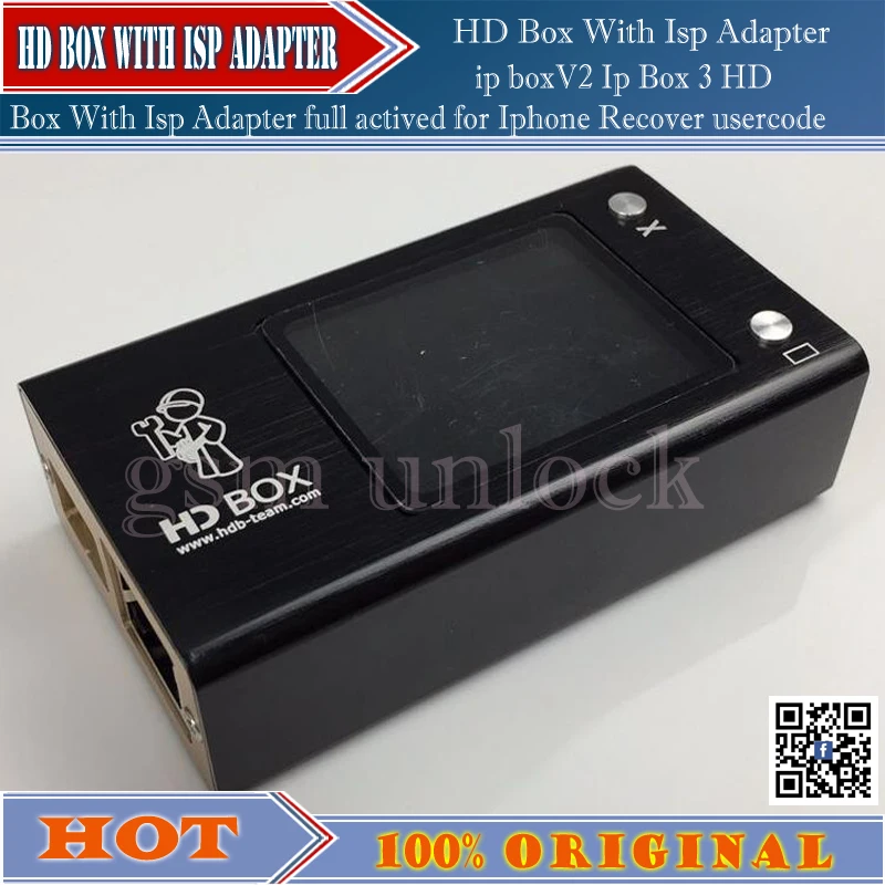 Gsmjustoncct boxV2 Ip 3 HD коробка с Isp адаптером полный активированный для Iphone восстановления