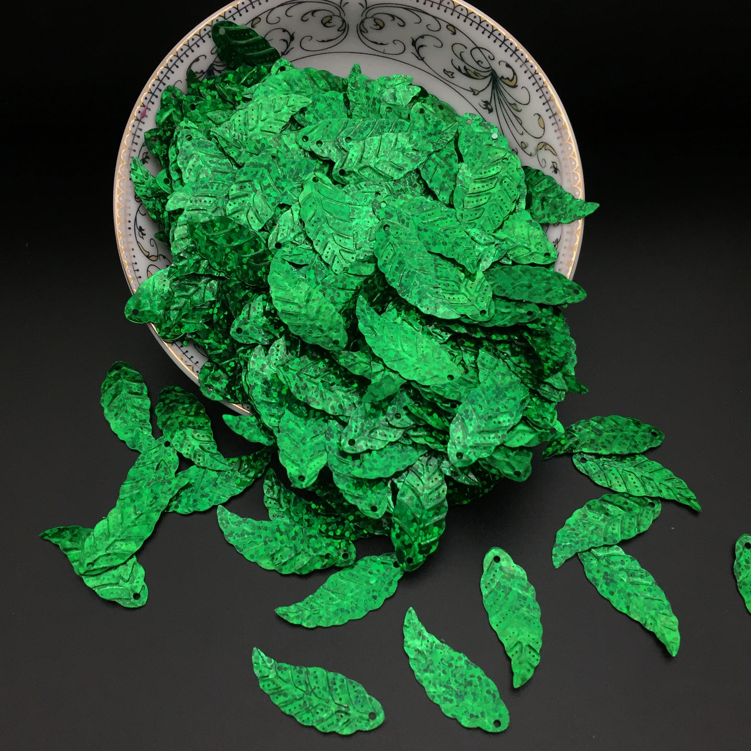 50g Lot Leaf Sequins 11 29mm Pvc Sewing Diy Laser Color Leaves Hologram With 1 Hole Laser Green Leaf Sequins Sewing Sequinssequin Leaves Aliexpress