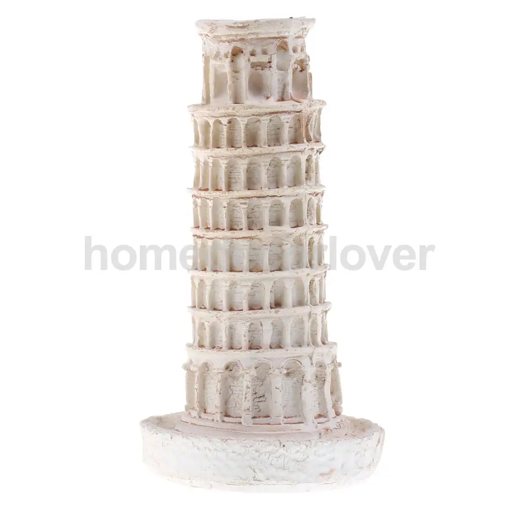 1Pc Resin Tower of Pisa Building Model Sculpture Statue for Home Table Decor