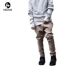 HZIJUE khaki/Black/Green korean hip hop fashion pants with zippers factory connection mens urban clothing joggers men