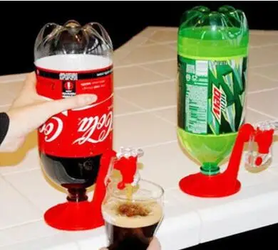 

Creative Coke bottle upside down drinking device
