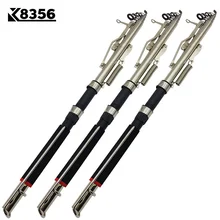 K8356 высокое качество 2,1 М 2,4 М 2,7 м Чувствительная Автоматическая Удочка из стекловолокна телескопическая удочка из нержавеющей стали концы De Pesca