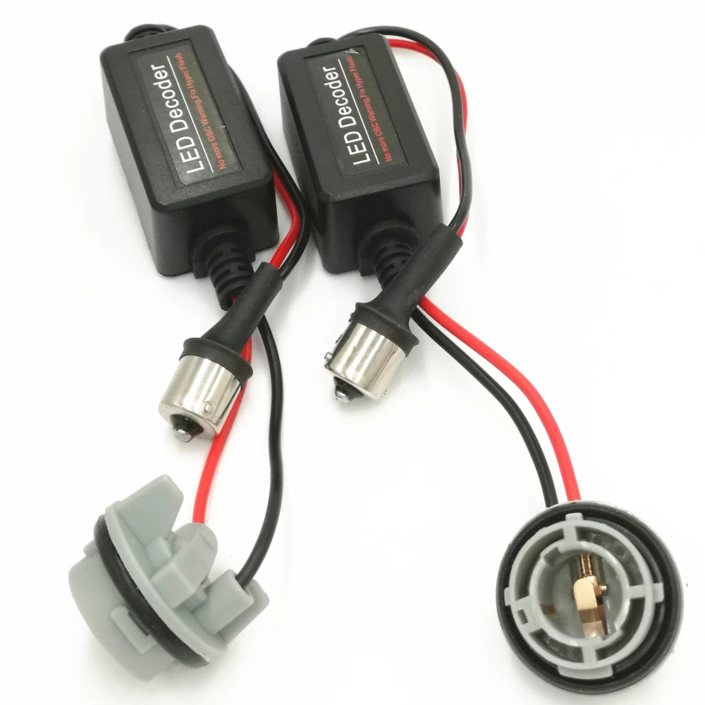 2 шт. 1156 Bau15s Py21W Canbus Error Free резистор светодиодный декодер ошибка предупреждения компенсатор для светодиодный лампочка указателя поворота(6,8