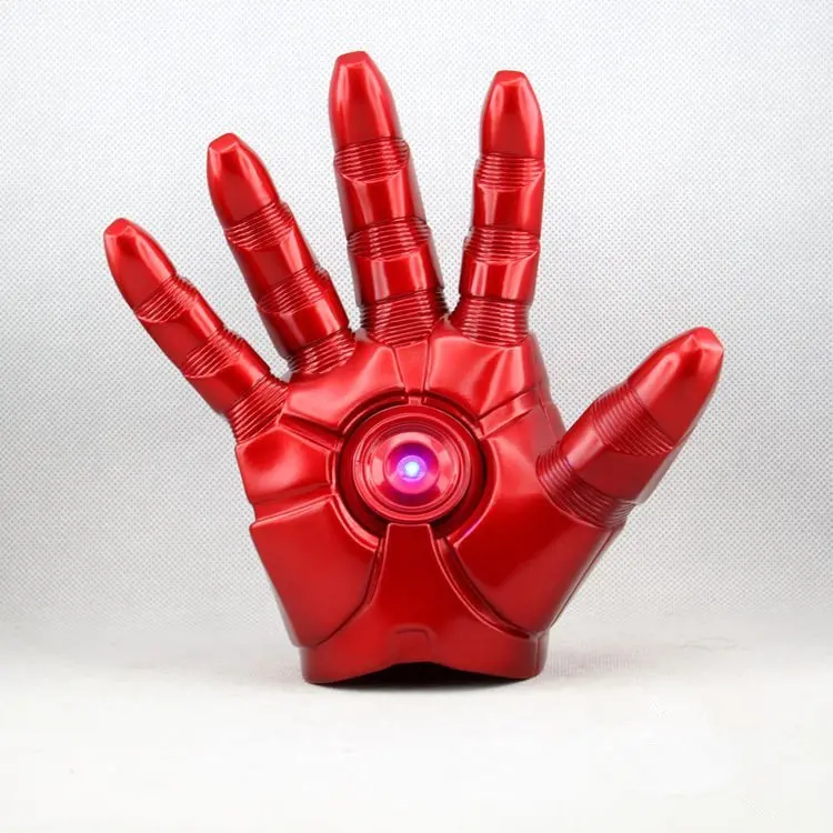 New The Avengers Iron Man 1:1 Updated Short Gloves With LED Light Hand Gloves