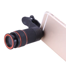 Alloet Универсальный Лидер продаж универсальный зажим-на 8x Оптический зум телескоп Объективы для фотоаппаратов для Xiaomi Huawei и больше смартфонов